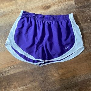 Nike purple running shorts